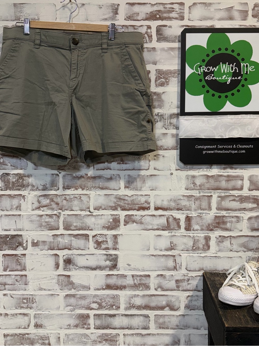 Boston Traders Olive Utility Shorts